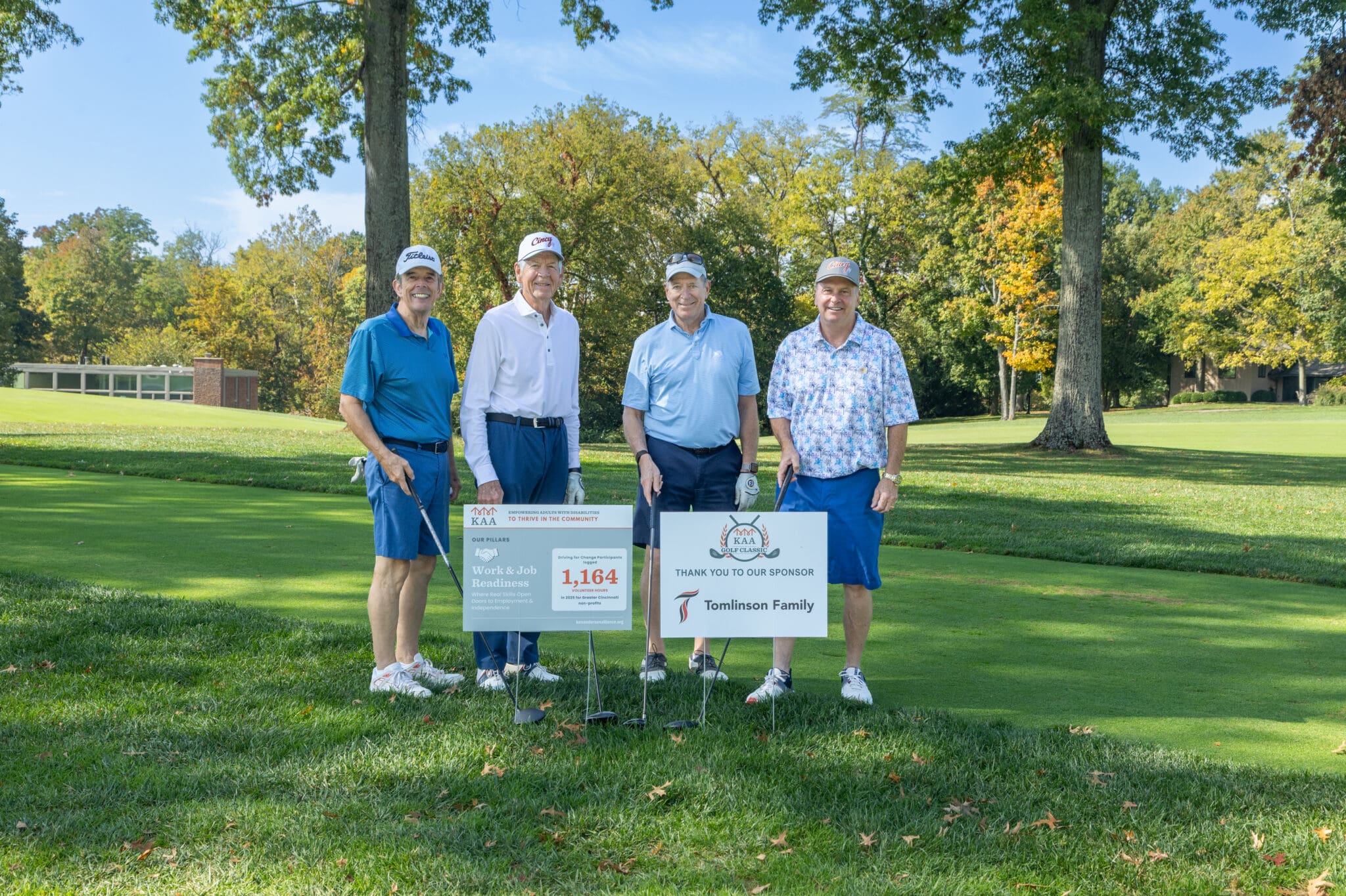 The Terry Tomlinson team at the 2026 KAA Golf Classic at Coldstream Country Club.